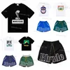 Herenontwerper Rhude Shorts Men Swim shorts ontspannen casual vakantie pantaloncini maillot de bain shorts en t -shirt set designer t -shirt mannen designer kleding extreem