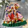 Модная детская юбка высококачественная платье принцессы размер 90-160 см. Детская дизайнерская одежда зеленая юбка дизайн девочек вечеринка 24 апреля
