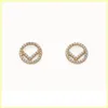 High Quality Silver Hoop Earrings Designers Diamond Earrings Studs F Earring 925 Silver For Women Lovers Gift Luxury Jewelry Box New 267I