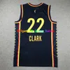 22 Caitlin Clark Iowa Hawkeyes NCAA Jersey de basquete azul Amarelo Branco Tamanho S-XXL