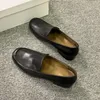 Sıradan Ayakkabı Cowhide Retro Rahat Ofis Bayan Kadınlar Tek Rahatlama Loafers #W22