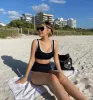 Summer Beach Sunshine Womens Mayo Mayo Tasarımcısı Üst düzey lüks bikini c Mektup Elmas dikiş seksi tek parçalı mayo iki parçalı bikinis