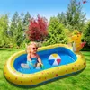 Children Swimming Pool Inflatable Spray Pool Outdoor Summer Water Toys Baby Bathtub Dinosaur Sprinkler Game Backyard Water Play 240508