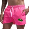 Swim Trunks Swim Brand Blue Shorts for Men Quick Dry Board Shorts Bathing Suit Breathable Drawstring With Pockets for Surfing Beach Summer