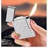 Vocation en acier Oblique Flame Pipe plus léger du gaz de butane rempli de briquet briquet de haute qualité non rempli