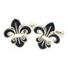 Cuff Links YH-1763 New Enamel Di Lis Cufflinks Flower Cufflinks - Factory Wholesale Directly Q240508