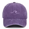 Hip Hop Hat Wave Brodery Baseball Cap de baseball Summer Fashion Fashion Men and Women Outdoor Sports Leisure Sun Chaps Caps 240430