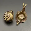 Vintage Pure Copper Mini Snail Small Ornament Desk Decoration Antique Brass Animal Miniature Figurine Craft Tea Pet Incense 240508