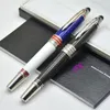 Classic JFK Black / White Ballpoint Pen / Roller Ball Pen Business Office Stationnery Promotion Écriture Business Gift Ink stylos