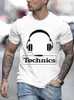 Męskie koszulki Technikowe nadruk słuchawki