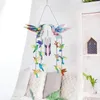 装飾的な置物を掛けるのが簡単な風車ベルカラフルなチャイムキットDIY 5Dフルドリルペイン屋内屋外ハンギング装飾用ユニーク