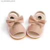Slipper appena nato bambino sandali estivi sandali casual soft pane anti -slip scarpe traspirabili Q240409