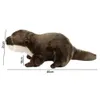 طفل أطفال عيد ميلاد لطيف CM حيوان أفخم Toy Otter Plush Toy ملء حيوان Otter ملء دمية محاكاة Otter 240426