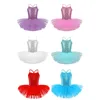 Kid Girls Shiny Pailletten Tutu Kleider Ballerina Tanzkleidung Kleidung Gymnastik Lotard Kleid Professionelle Ballerina Tanzkostüm 240509