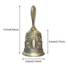 Feestbenodigdheden 2 -delige hand Bell Metail Diner Wedding Bells Service Call Vintage zinklegering