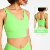 Lu Bra Yoga Align Tank Top 17 Farben in Stock Sport Bra Damen Yoga -Gurt Rückenfreie Fitnessstudio Fiess Yoga Sport Bra Crop Op Lemon LL