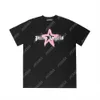 Palm Pa 24sss Summer Letter Printing Spray Paint Star Logo Tir shirt namorado presente solto hip hop hop unissex manga curta amantes de estilo tees anjos 2220 vxe