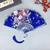 Produkte im chinesischen Stil Seidentuch Gold Edge Fans chinesischer traditioneller Tanzfan Chinesischer Fan Customized Handmade Folding Fan Decorative Fan