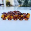Lampadario cristallo da 14 mm ottagono ambra prisma perline da suncatcher parti di decorazione a pendente sospeso in vetro ornamenti