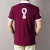 Primavera/estate New Polo Shirt Royal Leisure Football Coppa del mondo ricami di cotone per leisure Doha Qatar