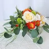 Hochzeitsblumen Braut Brautbrautjungfern Bouquet Seidenband Rosen Künstliche Holding Verwenden Sie Accessoires