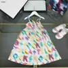 Brand Baby Skirt Sling Design Design Princess Dimensioni 100-160 cm Designer Bambini vestiti colorati Lettere Girls Girls Dress 24pril 24pril