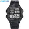 SYNOKE Mens Digital Watch Fashion Camouflage Military Wristwatch Waterproof Watches Running Clock Relogio Masculino 220530 205z