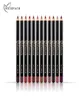 12 kleuren set merk lippotloden matte lipliner potlood waterdichte make -up lippen matte lippenstift lip voering pen gladde naakt cosmetics7568204