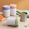 Dîne boîte à lunch en plastique en plastique en acier inoxydable Porridge Portable tasse de boisson extérieure avec cuillère Pratiquement isolée