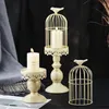 Bandlers Retro Bird Cage Holder Vintage Metal Candlestick Wedding Mariage Party Party Home Decor