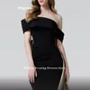 Вечеринка платья Mignon Crepe Contrast Color Pleat Русалка с плечевого платья выпускное вечернее платье элегантное для женщин 2024