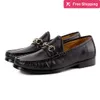 gucci gg Вы 2Luxury Designens echte Lederschuhe Wildleder Biggröße Offizielle Schuhe Gentle Herren Walk Schuh lässige Komfort Atemschuhe Nis Ggitys Qxms