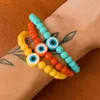 Bracelet perlé Strand Go2boho Charmes Bracelets pour les yeux grecs pour femmes bijoux turcs maléfiques 2024 Perles acryliques colorées Pulsera