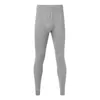 Pantalon pour hommes sous-vêtements thermiques pour hommes hiver long johns mode simple couleur solide élastique slim épais leggings d'automne chauds