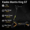EU Stock Kaabo Mantis King GT Electric Scooter 60V 24AH TFT Affichage 2 1100W MOTEUR 70KM H IPX5 IPERSHOPHER SMART KICKSOTOTER COMPLUSE DE 208Y