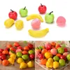 Decorative Flowers 1 Set Artificial Fake Fruits Vegetables Plastic Lifelike Fruit Banana Apple