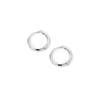 Orecchini a cerchio 1 coppia di cerchio rotondo in acciaio inossidabile piccolo per uomini uomini cartilagine auricolare gioielli per piercing 8mm 10mm 12mm C4w5