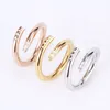 Love Rings Womens Band Ring Jewelry Titanium Steel Single Nail European and American Fashion Street Casual Casual Classic Gold Silver R 2399