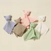 Serviettes robes coton coton sorme endorm animal jouet toit apaiser apaiser la serviette de serviettes couverture de sécurité pour les tout-petits