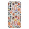 Laser dazzling flowers suitable for Samsung S23 Ultra phone case electroplated with fresh S24 anti drop A55 small floral fragments