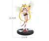 Japan Anime 16cm Sailor Moon Sukienka Queen Action Figure Pvc Suknia ślubna Kolekcja Model zabawek do wystroju kreskówki