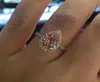 Luxury Womens Wedding Ring Fashion Gemstone Simulated Diamond Engagement Rings For Women Jewelry2385452