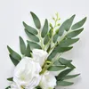 Dekorative Blumen 2pcs künstliche Hochzeitsbogen Kit Seidenblumengirlande Zeremonie Willkommenszeichen Empfang Dekoration Po Requisiten