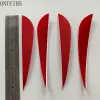 Darts 100 Pcs 4Inch Water Drop Shape Parabolic Archery Feathers Fletching Hunting Accessories For Arrow DIY Hunting Shooting