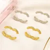 NEW Luxury Brand Women's Designer Earring Letters Stud 18K gold-plated Women earring Wedding Party Jewellry Accessories Wholesale 2300
