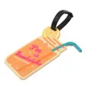 Toiletry Kits Kawaii Food Shape Suitcase Luggage Tag Cartoon ID Address Holder Silicone Baggage Label Portable Travel Accessories