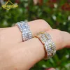 Fashion Dy Men's Ring Designer Men's's Ring Women's Designer Bijoux Silver T-Square Zircon Dy Ring Men's Luxury Jewelry Boys Gift Free Livil