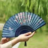 Produits de style chinois Fan fan féminine Qipao Hanfu accessoires de danse ventilateur chinois ancien fan pliage fan de fleur de fleur de fleur de soie