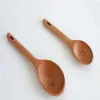 Zakka Beech Wood Style 4pcs / Set Spoons Set Kitchen Cook Thé Mesurer l'outil de cuisson en bois de la cuillère en