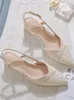 Lässige Schuhe modische High Heels Feminine Teminine French Fairy Style Spitze